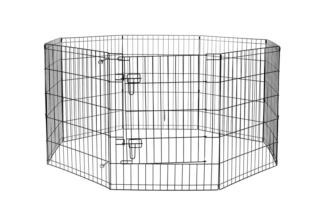 BüD'z - Enclos Pliable de 8 Sections avec Porte - Enclos pour Chiens