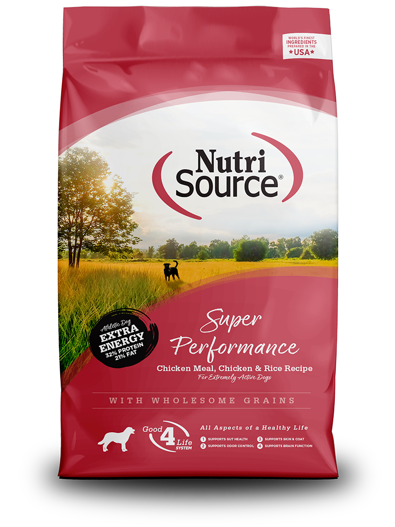 NutriSource - Chien Super Performance Poulet et Riz - Nourriture Sèche pour Chiens