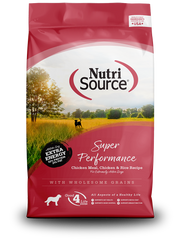 NutriSource - Chien Super Performance Poulet et Riz - Nourriture Sèche pour Chiens