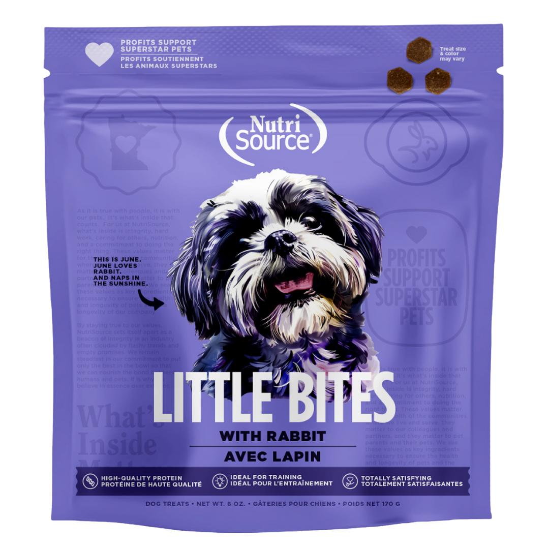NutriSource - Petites Bouchées de Lapin - Gâteries d'Entraînement pour Chiens