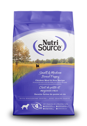 NutriSource - Chiot Petite et Moyenne Race - Poulet et Riz - Nourriture Sèche pour Chiens