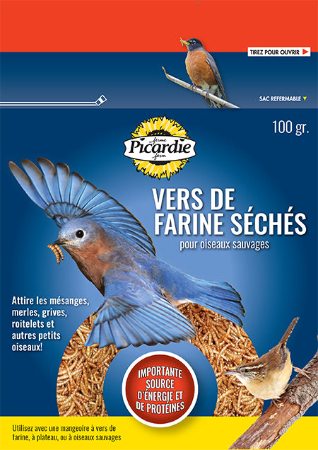 PICARDIE Vers De Farine 300gpour Oiseaux Sauvages