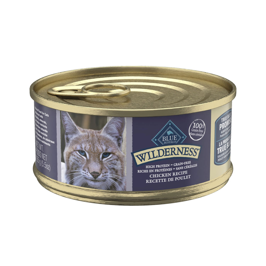 Blue Buffalo Wilderness - Chat Adulte Pâté de Poulet - Nourriture Humide Sans Grains pour Chats