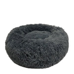 Voir l’image dans la galerie, CLOE CLUZO Lit De Luxe Rond en Peluche 24" Gris Foncé