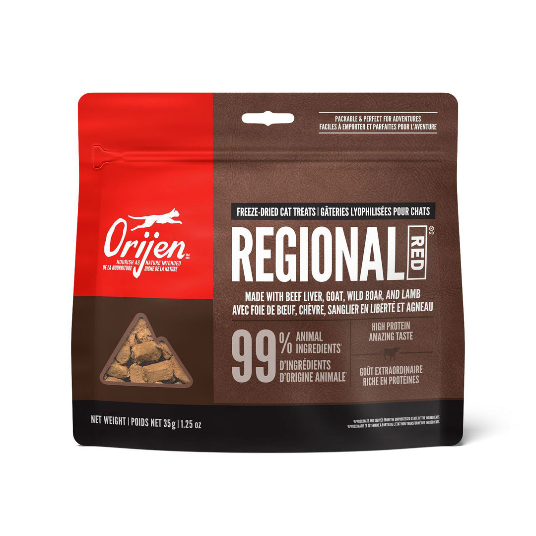 Orijen - Regional Red - Gâteries Lyophilisées Sans Grains pour Chats