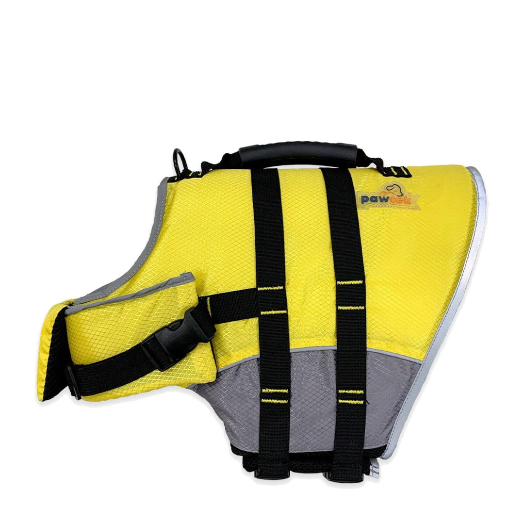 PAWTEK Gilet de Sauvetage L Jaune/Gris