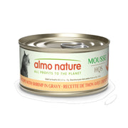 Almo Nature HQS Natural - Chat Mousse de Thon avec Crevettes en Sauce - Nourriture Humide pour Chats