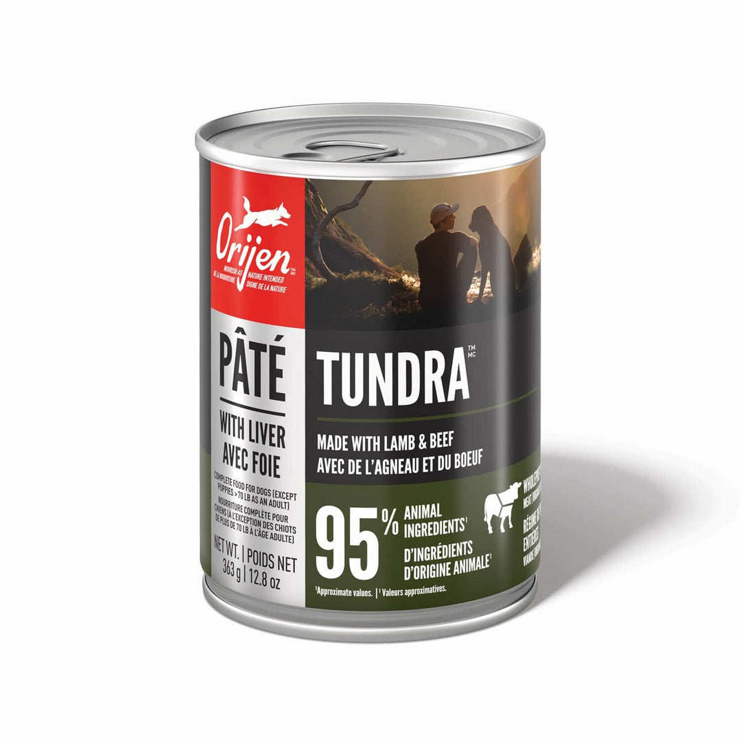 Orijen - Chien Pâté Tundra avec Foie - Nourriture Humide Sans Grains pour Chiens