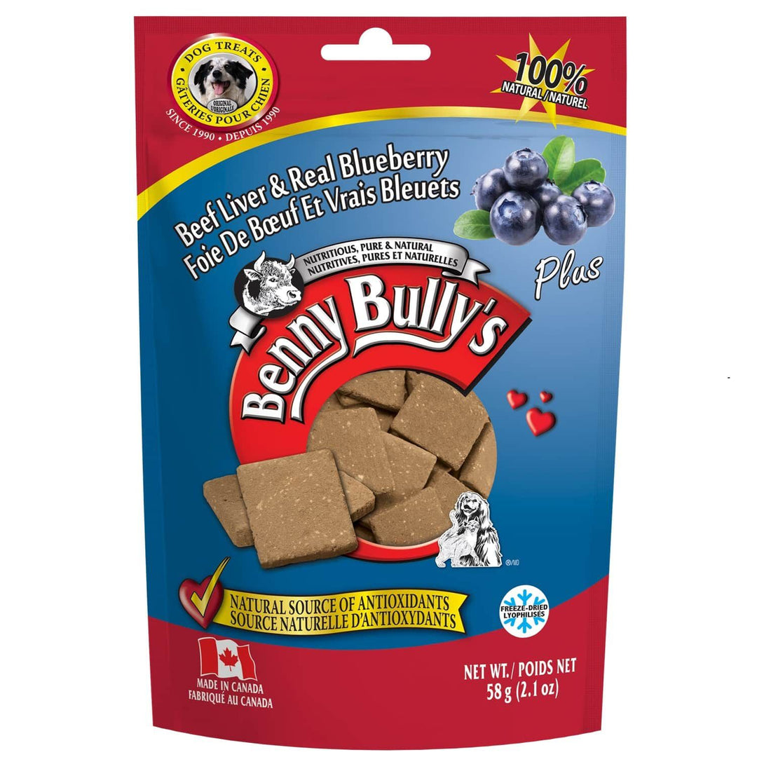 Benny Bully's - Foie de Boeuf et Bleuets - Gâteries Lyophilisées pour Chiens