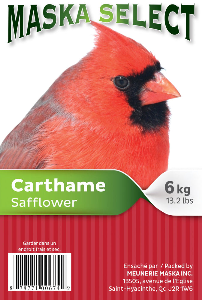 MASKA SELECT Nourriture Carthame 6kg pour Oiseaux Sauvages