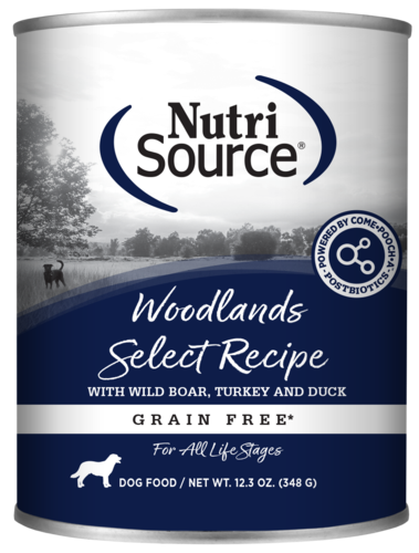 NutriSource - Chien Pâté de Bison, Dinde et Foie de Porc (Woodlands Select) - Nourriture Humide Sans Grains pour Chiens