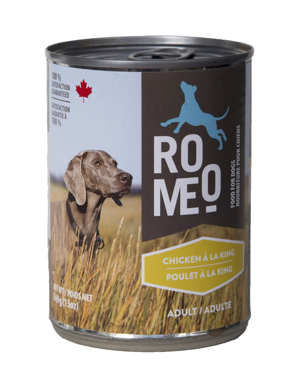 ROMEO Chien Poulet à la King 369g
