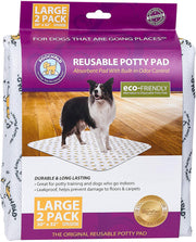 POOCHPAD Pads Lavables L Blanc x2