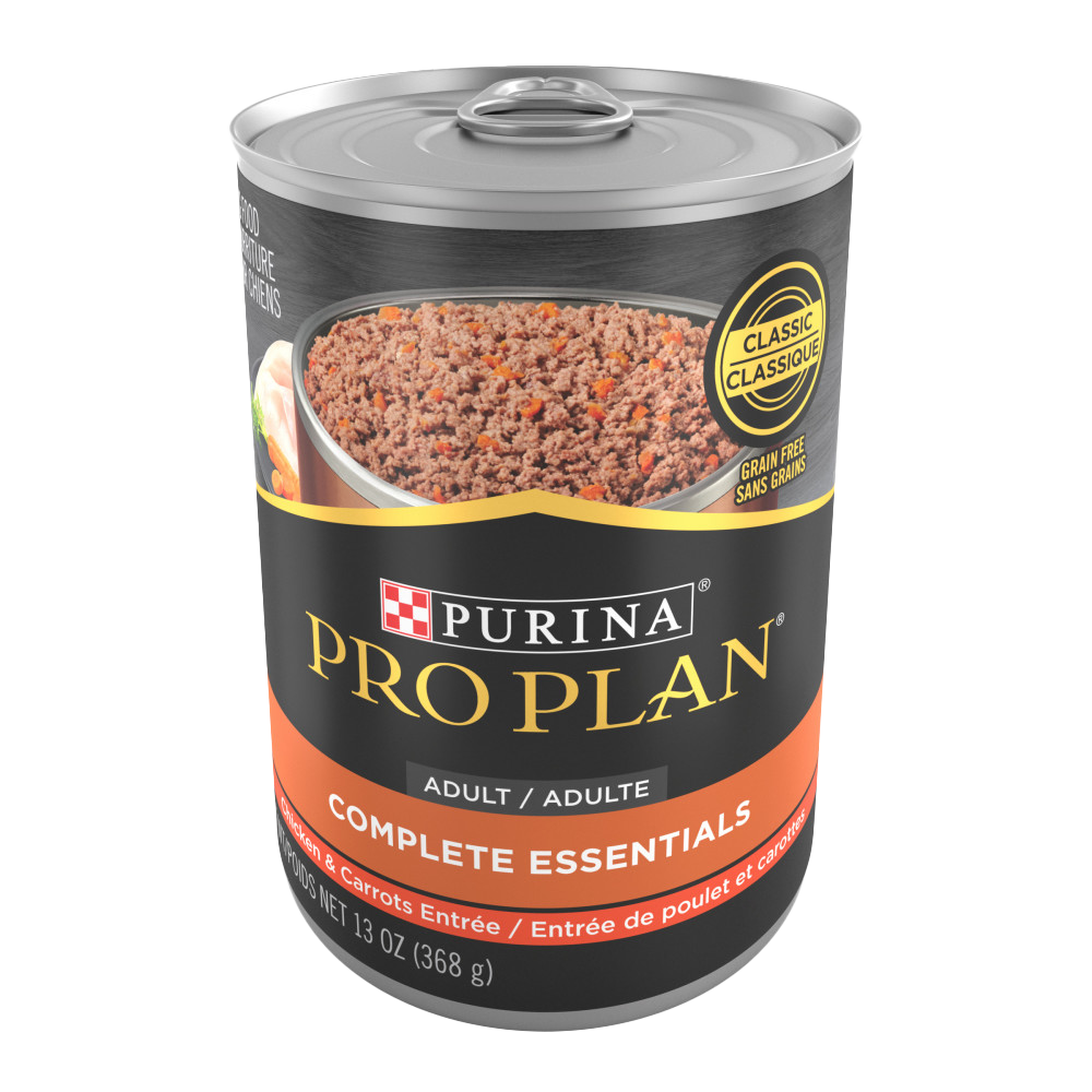 Purina Pro Plan - Chien Adulte Poulet et Carottes en Pâté - Nourriture Humide Sans Grains pour Chiens