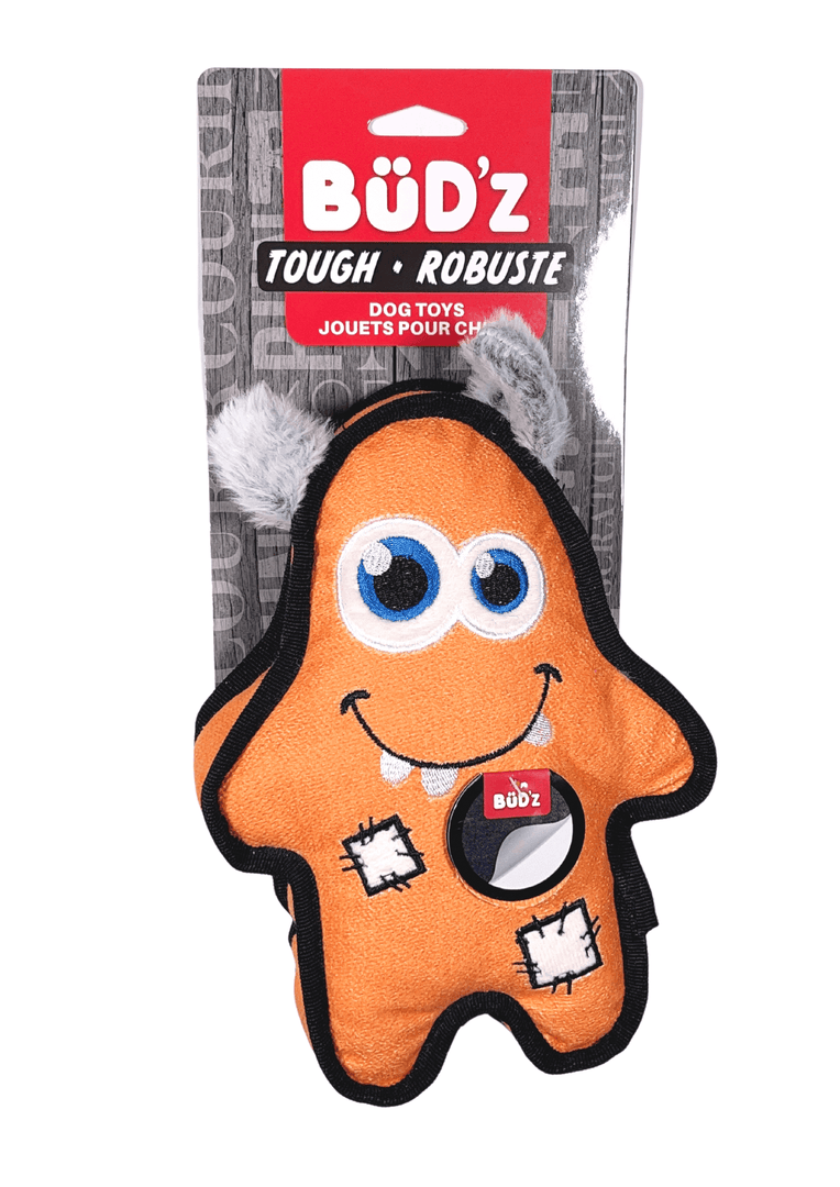 BüD'z Patchs - Jouet Mr. Sourire en Peluche pour Chiens, 23 cm