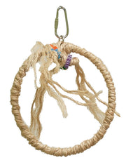 FUNMAX Jouet Oiseaux Anneau de Sisal Naturel 5