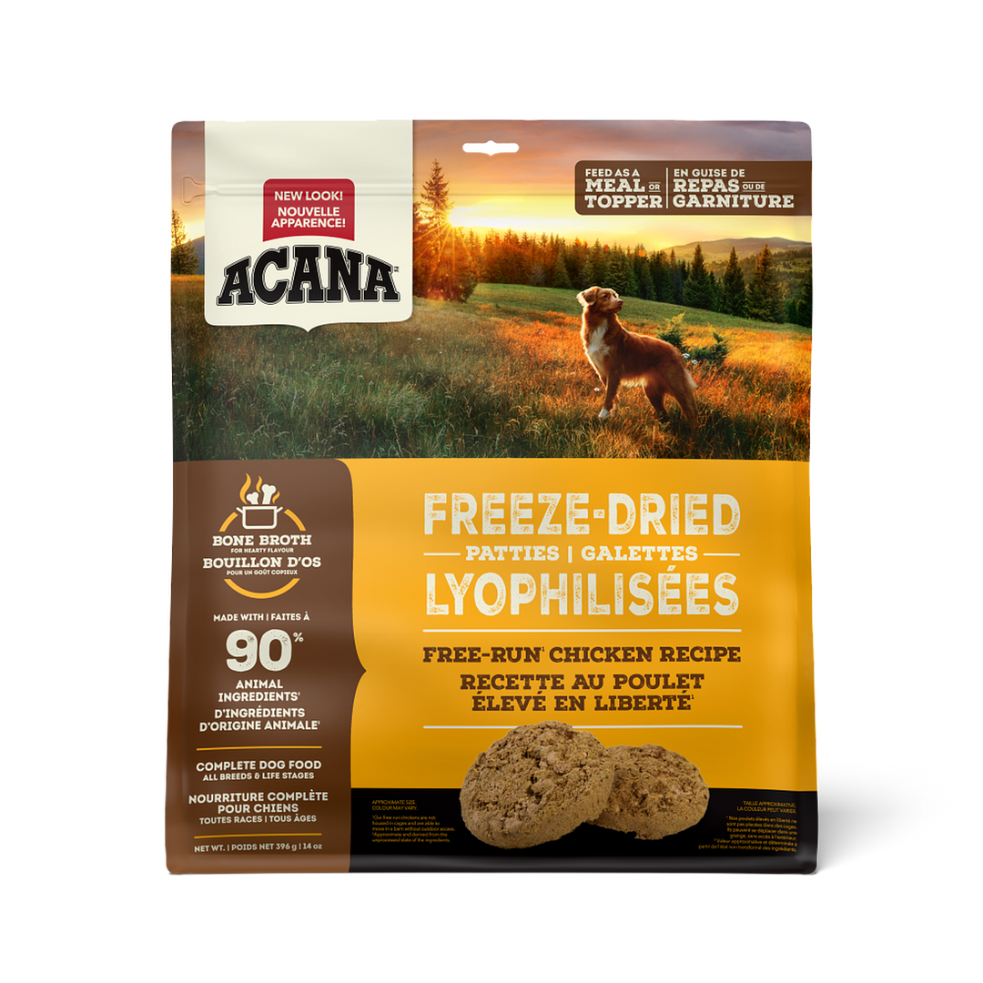 Acana Lyophilisé - Galettes au Poulet - Nourriture Proteinée Sans Grains pour Chiens