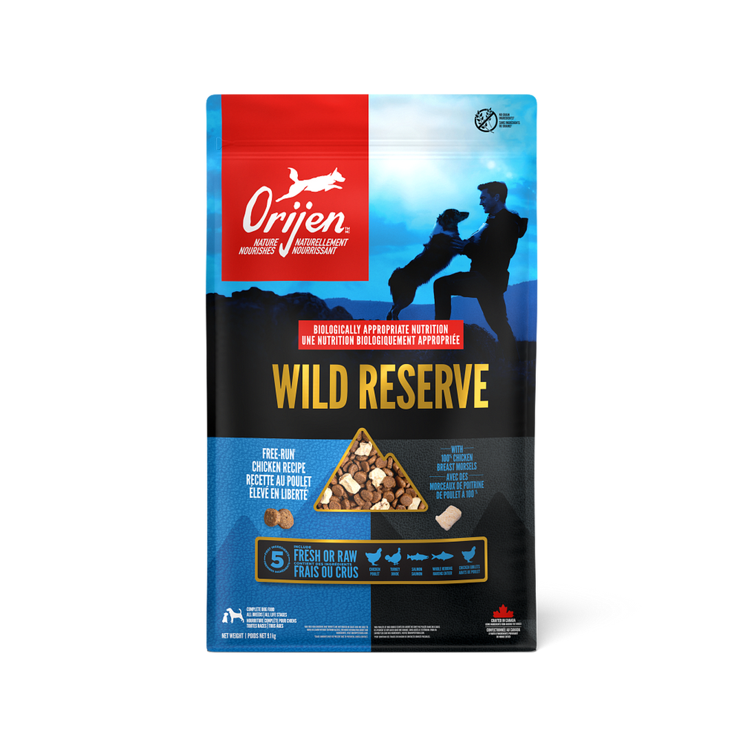 Orijen Wild Reserve - Poulet Élevé en Liberté - Nourriture Sèche pour Chiens