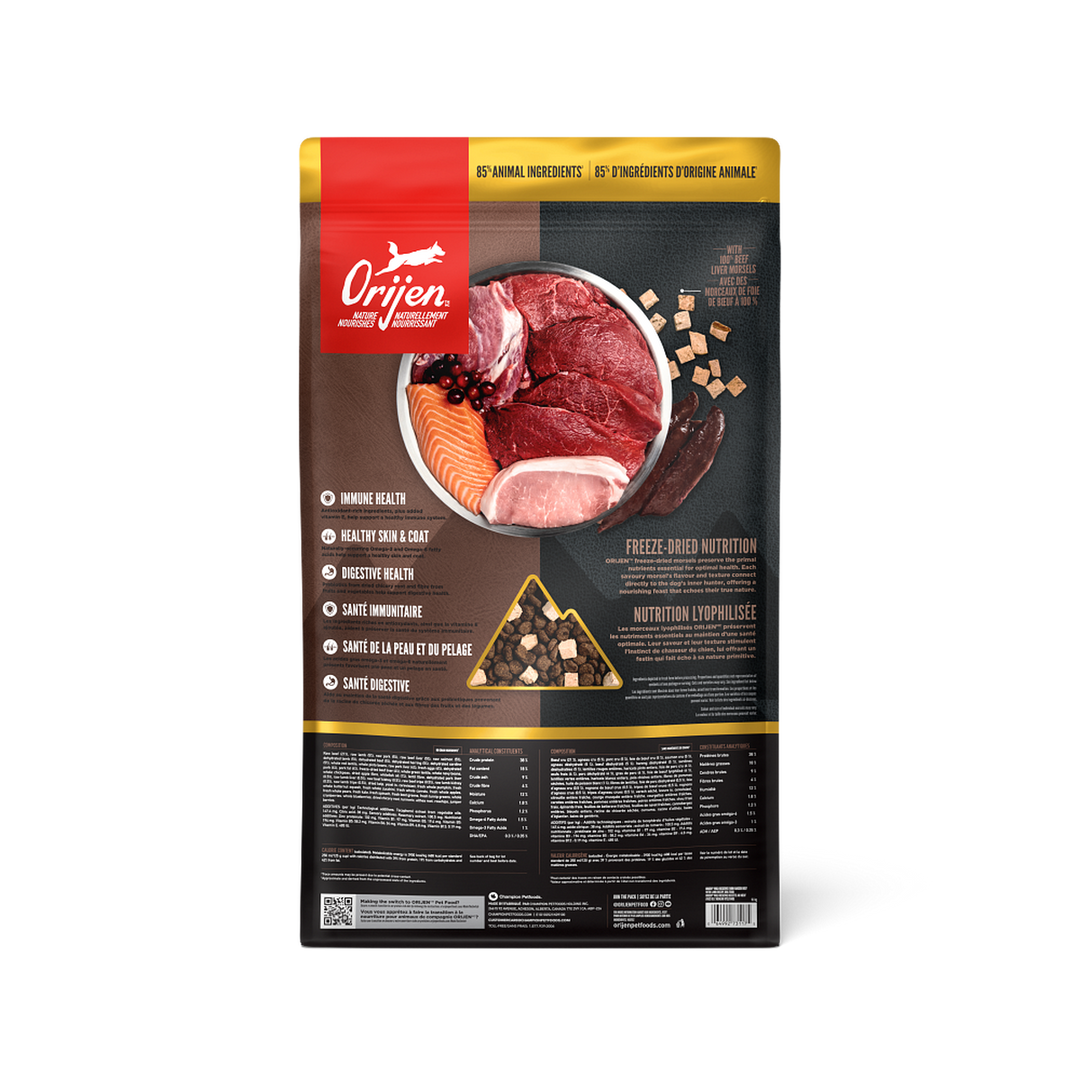 Orijen Wild Reserve - Boeuf avec l'Agneau d'Élevage - Nourriture Sèche pour Chiens