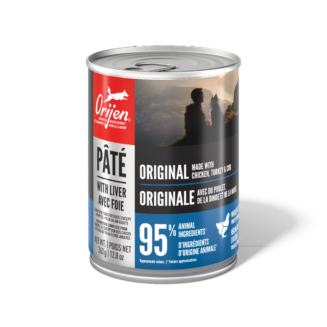 Orijen - Chien Pâté Original avec Foie - Nourriture Humide Sans Grains pour Chiens