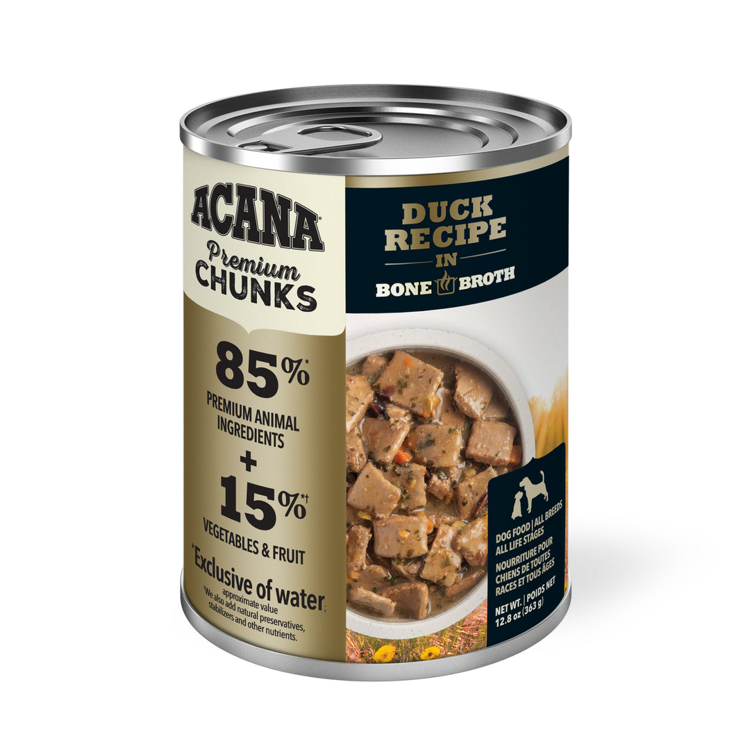 Acana Premium - Morceaux de Canard dans un Bouillon d'Os - Nourriture Humide pour Chiens