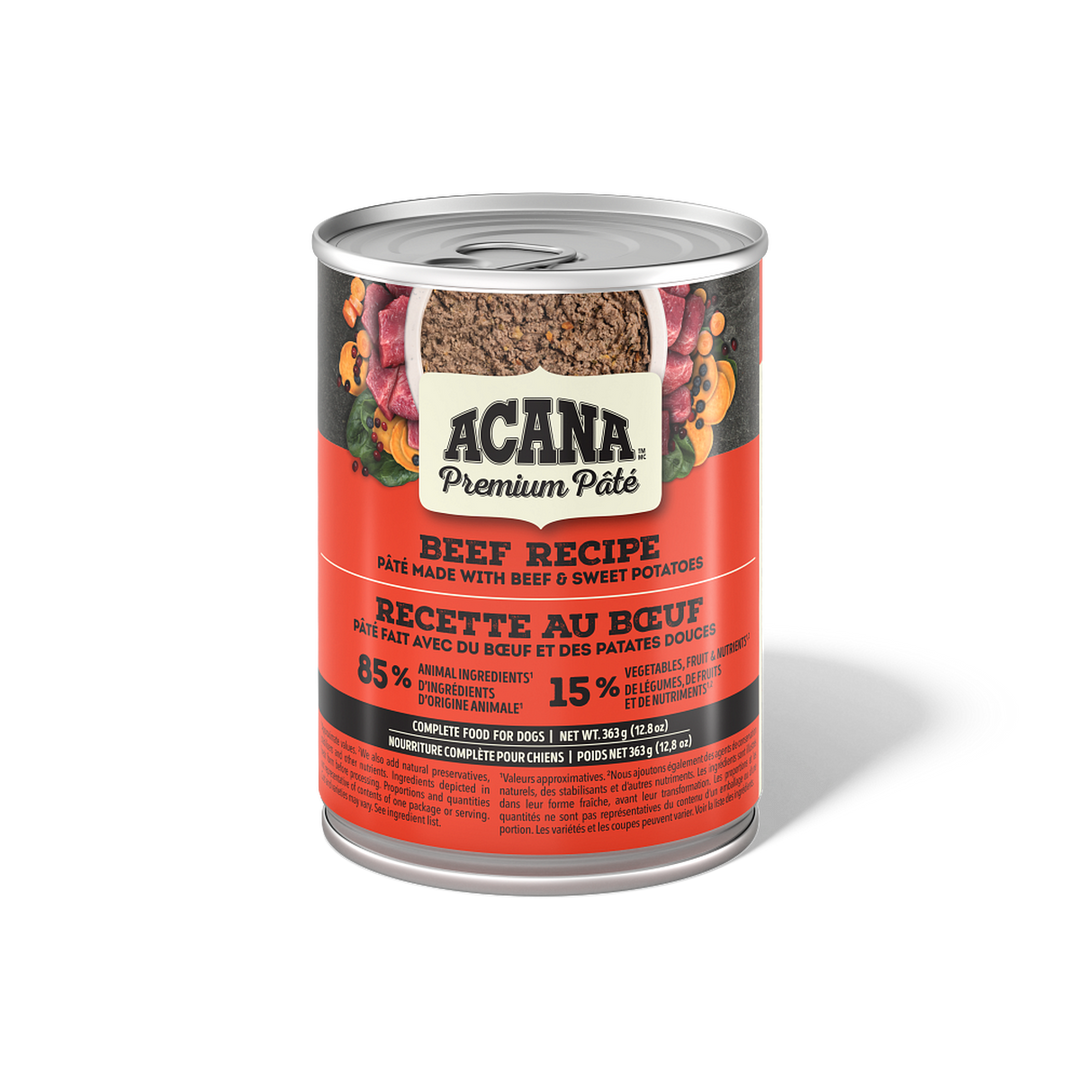 Acana Premium - Pâté de Boeuf et Patates Douces - Nourriture Humide pour Chiens