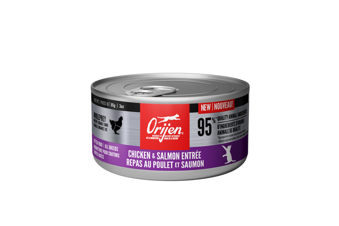 Orijen - Pâté de Poulet et Saumon - Nourriture Humide Sans Grains pour Chatons