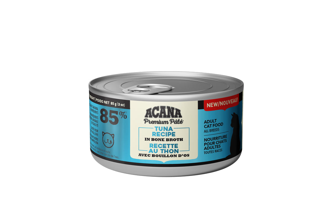 Acana Premium Pâté - Thon avec Bouillon d'Os - Nourriture Humide pour Chats Adultes