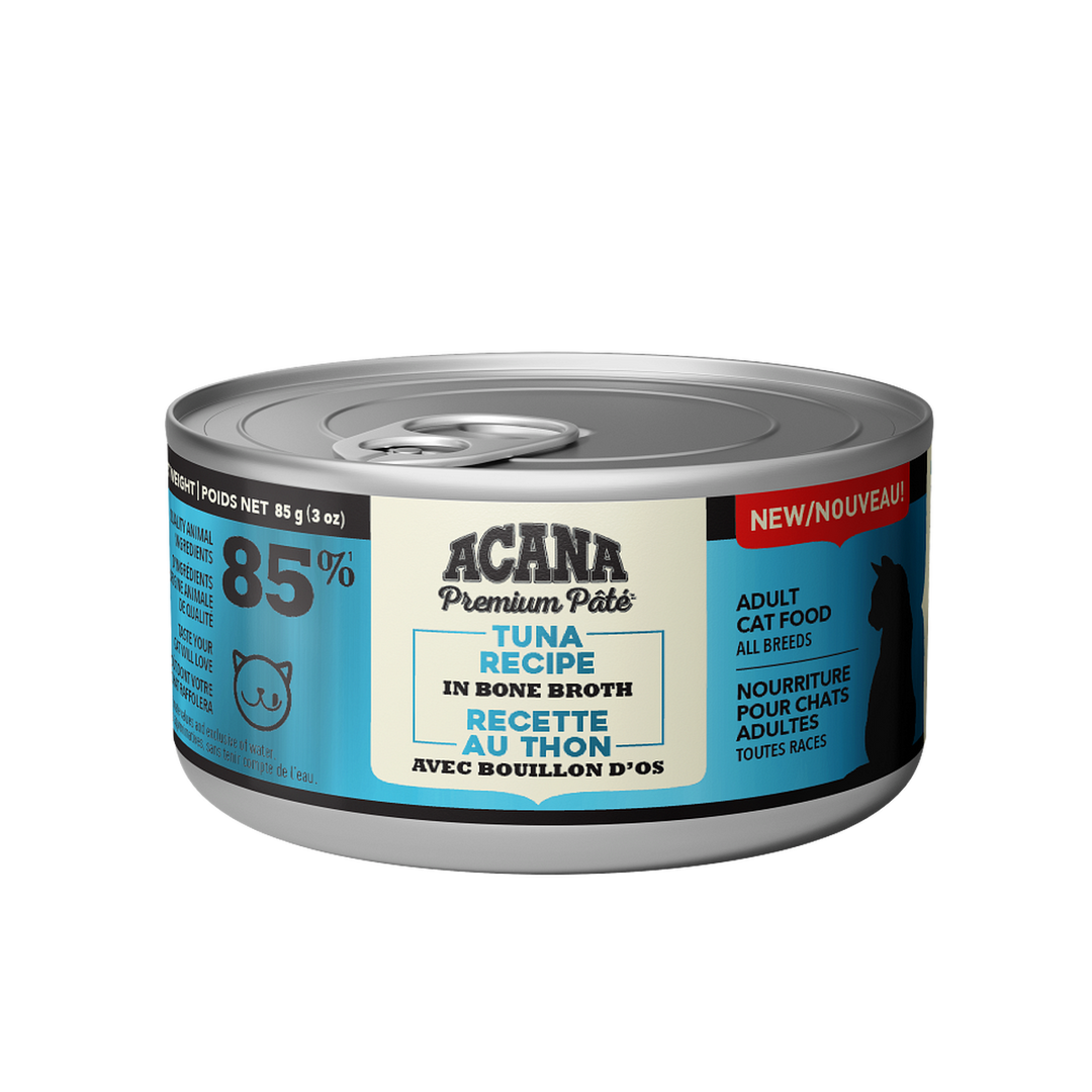 Acana Premium Pâté - Thon avec Bouillon d'Os - Nourriture Humide pour Chats Adultes