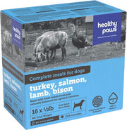 HEALTHY PAWS Chien Dinde, Saumon, Agneau & Bison 3.63kg