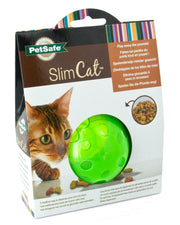 SLIMCAT Jouet Chat Interactif à Gâteries Vert