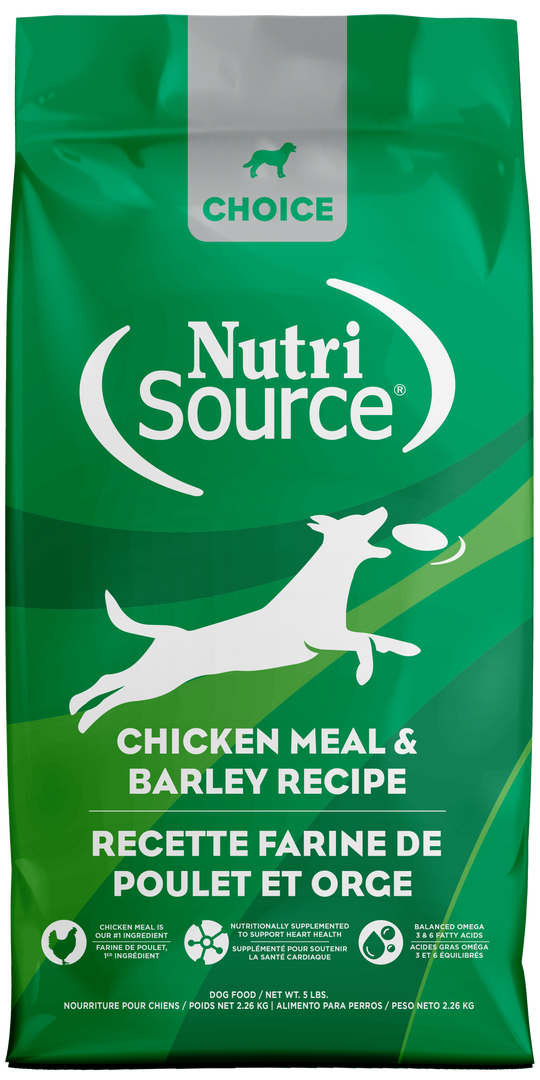 NutriSource Choice - Chien Poulet et Orge - Nourriture Sèche pour Chiens