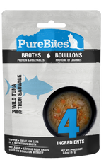 Voir l’image dans la galerie, PureBites - Chat Thon et Crevette avec Légumes en Bouillon - Garniture pour Chats en Sachet