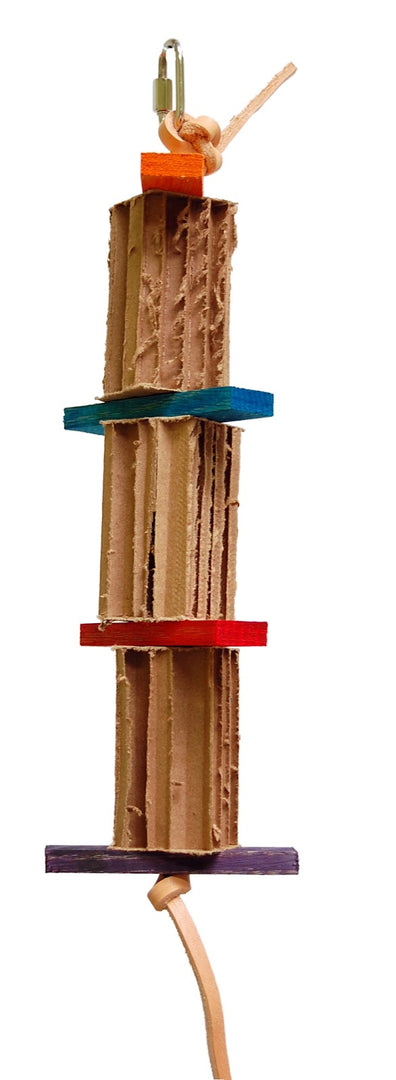 ZOO-MAX Jouet Oiseaux Shred-X S avec Cuir