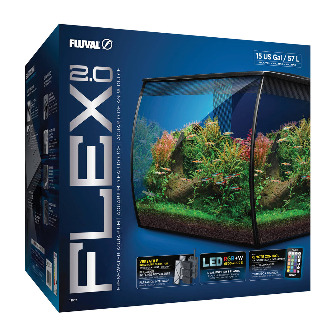Fluval Flex 2.0 - Aquarium Équipé - Aquarium pour Poissons