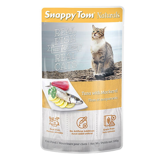 SNAPPY TOM NATURALS Chat Thon & Maquereau 100g