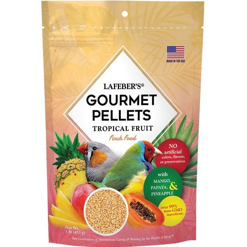 LAFABERS Nourriture Pinsons Gourmet Pellets Tropical Fruit 1lb