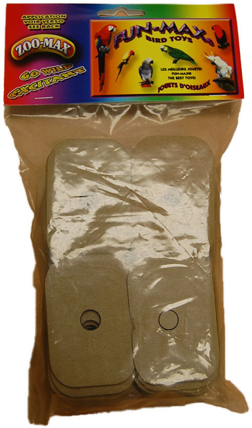 ZOO-MAX Jouet Oiseaux Cartons 2x3"