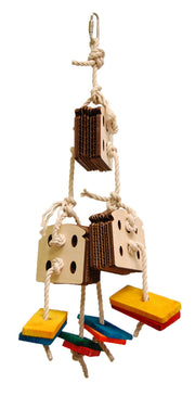 FUNMAX Jouet Oiseaux 3 Pain d'Amandes 18x8