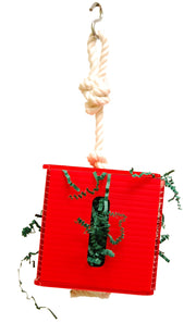 FUNMAX Jouet Oiseaux Boîte de Papier Fripé 4x4x4