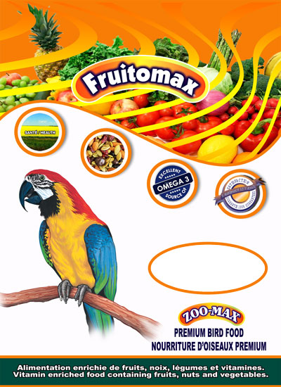 FRUITOMAX Nourriture Perroquet Sans Tournesol 1.5kg