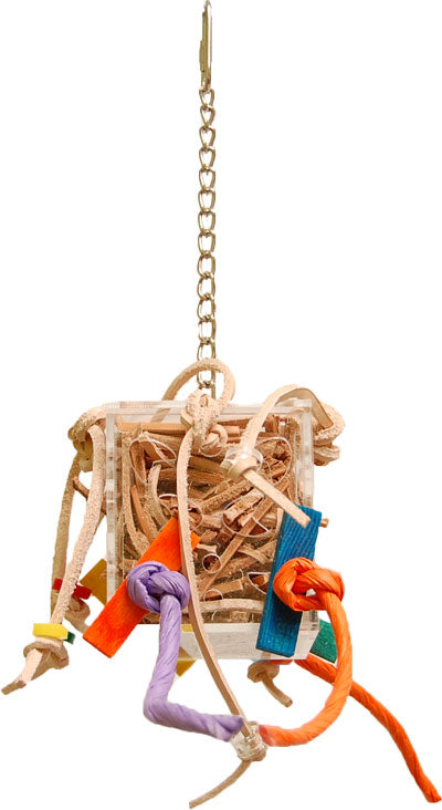 *FUNMAX Jouet Oiseaux Boîte Cuir en Folie XS 4x3"