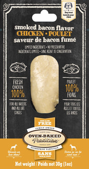 OBT Gâteries Chien Filet Poulet, Saveur Bacon Fumé SG 30g