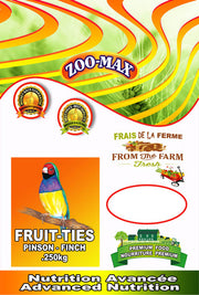 ZOO-MAX Nourriture Fruit-Ties Pinson 300g