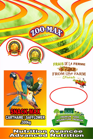 ZOO-MAX Snack-Max Gâteries Oiseaux Carthame 300g