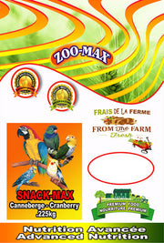 ZOO-MAX Snack-Max Gâteries Oiseaux Canneberge 225g