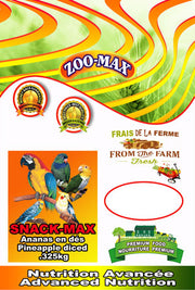 ZOO-MAX Snack-Max Gâteries Oiseaux Ananas en Dé 325g