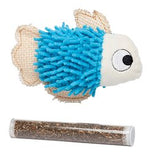 Voir l’image dans la galerie, BüD'z - Poisson avec Pochette et Tube D'Herbe à Chat, 11.5 cm - Jouet pour Chats