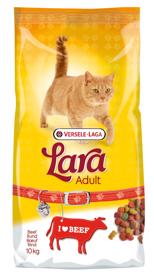 Lara - Chat Adulte Boeuf - Nourriture Sèche pour Chats
