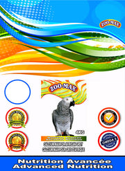 *ZOO-MAX Nourriture Calcium Max Gris Afrique 4kg